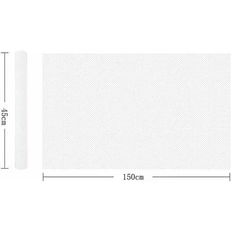 Soleil Rolls Kitchen Drawer Mat,Refrigerator Mat Shelf Mat Non-Slip EVA Drawer Bottom Mat Drawer Mat For Cupboard,Drawer,Refrigerator,Kitchen,Table Cabinets (White) 2 Soleil Rolls Kitchen Drawer Mat,Refrigerator Mat Shelf Mat Non-Slip EVA Drawer Bottom Mat Drawer Mat For Cupboard,Drawer,Refrigerator,Kitchen,Table Cabinets (White) - Image 2