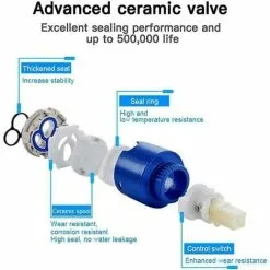 Soleil Wall-Mounted Kitchen Faucet, Telescopic Folding, Black Wall-Mounted Faucet, Wall-Mounted Brass Faucet, Wall-Mounted Mixer Tap, Ceramic, Kitchen Sink, Doub -Faucet Shop 100165220 5