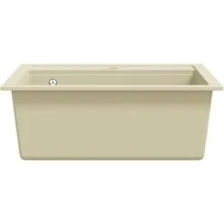 Granite Kitchen Sink Single Basin Beige VidaXL -Faucet Shop 13195525 5
