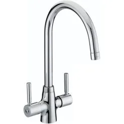 Bristan Monza EasyFit Mono Kitchen Sink Mixer Tap Dual Handle - Chrome