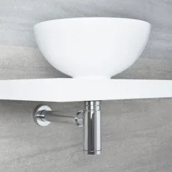 Milano Arvo - Minimalist Basin Bottle Trap For Wall Hung Basin - Chrome 6 Milano Arvo - Minimalist Basin Bottle Trap For Wall Hung Basin - Chrome -Faucet Shop 16285371 3