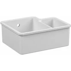 RReginox Tuscany Kitchen Sink LH Large 1.5 Bowl White Ceramic Undermount Waste 9 RReginox Tuscany Kitchen Sink LH Large 1.5 Bowl White Ceramic Undermount Waste -Faucet Shop 17274991 5