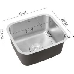Livingandhome Single Bowel Stainless Steel Kitchen Sink -Faucet Shop 23559436 3