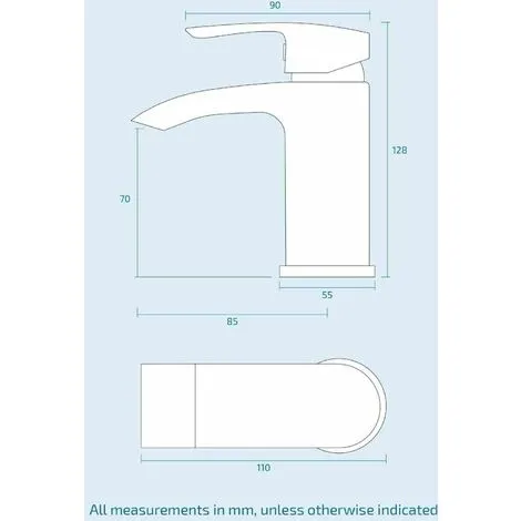 GRAVITY BATHROOMS Black Matt Waterfall Basin & Bath Filler Tap Lever Round Deck Mounted Modern 4 GRAVITY BATHROOMS Black Matt Waterfall Basin & Bath Filler Tap Lever Round Deck Mounted Modern - Image 4