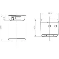 GRAVITY BATHROOMS Black Instant Boiling Water Dispenser Tap 3 In 1 Kitchen Faucet Hot & Cold -Faucet Shop 25266015 3