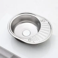 Livingandhome Catering Compact Small Single Bowl Stainless Steel Kitchen Sink -Faucet Shop 27244663 3