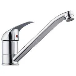 BUYAPARCEL Modern Monbloc Kitchen Sink Mixer Tap Single Lever Swivel Spout Chrome + Flexi -Faucet Shop 28962502 4
