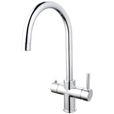 BUYAPARCEL 3 In 1 Instant Boiling Hot Water Kitchen Tap Only Curved Cool Touch + Fittings 1 BUYAPARCEL 3 In 1 Instant Boiling Hot Water Kitchen Tap Only Curved Cool Touch + Fittings