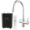 BUYAPARCEL 3 In 1 Instant Boiling Water Hot Cold Water Curved Kitchen Tap Filter & Tank