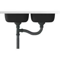 Kitchen Sink With Double Basins Silver 800x500x155 Mm Stainless Steel VidaXL -Faucet Shop 36153757 5