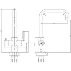 GRAVITY BATHROOMS Chrome Instant Hot Boiling Water Kitchen Tap 3 In 1 Cold Hot Water Filter WRAS -Faucet Shop 37105865 4