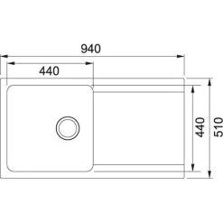 Franke Orion - OID 611 Inset Kitchen Sink Tectonite® White Artic (114.0288.541) 9 Franke Orion - OID 611 Inset Kitchen Sink Tectonite® White Artic (114.0288.541) -Faucet Shop 39021438 5