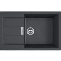 Franke SIRIUS - 2.0 S2D 611-78 Tectonite® Build-in Sink With XL Bowl Black (S2D61178XLC)