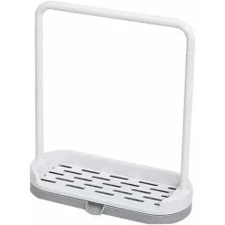 LITZEE Multifunction Kitchen Towel Holder With Sponge Holder - Gray