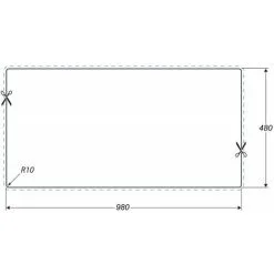 Rangemaster Andesite Kitchen Sink 1.0 Bowl Black Granite Inset Reversible Waste 7 Rangemaster Andesite Kitchen Sink 1.0 Bowl Black Granite Inset Reversible Waste -Faucet Shop 43248889 4