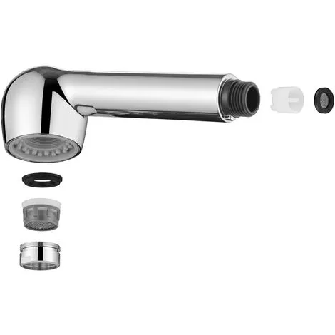 Devenirriche Hand Shower Kitchen Tap 2 Jets Shower Head Replacement Hand Shower For Kitchen Mixer Tap, Chrome Chrome 3 Devenirriche Hand Shower Kitchen Tap 2 Jets Shower Head Replacement Hand Shower For Kitchen Mixer Tap, Chrome Chrome - Image 3
