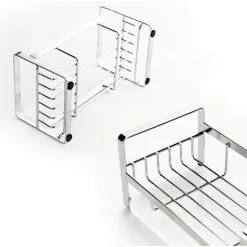 Devenirriche Sponge Holder, Stainless Steel 304 Sink Organizer Storage Sponge Holder, Kitchen Sink Organizer With Removable Drip Tray Sponge Shelf, For Kitchen Countertop Sponge, Soap -Faucet Shop 50877551 3