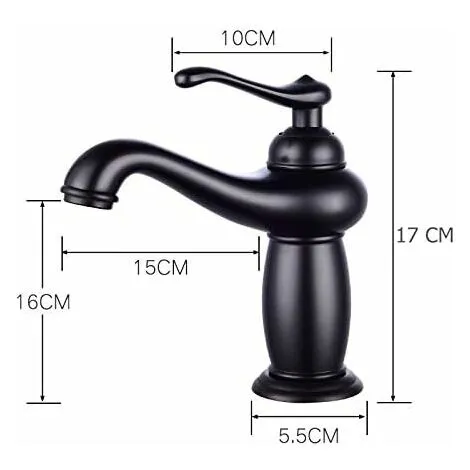 LangRay Retro Brass Mixer Faucet For Bathroom Or Kitchen - Hot And Cold Water Faucet 2 LangRay Retro Brass Mixer Faucet For Bathroom Or Kitchen - Hot And Cold Water Faucet - Image 2