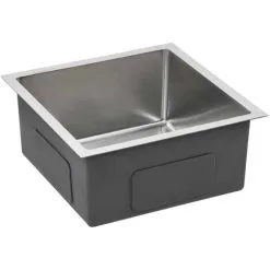 Topdeal Handmade Kitchen Sink With Strainer Stainless Steel FF145077UK -Faucet Shop 51878254 4