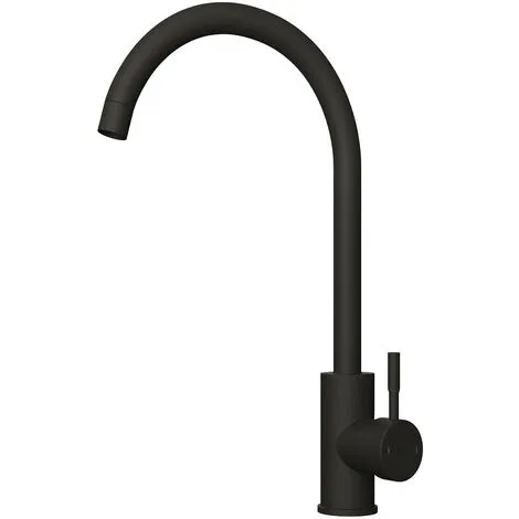 NESHOME Contemporary Matte Black Kitchen Single Lever Mixer Tap With Diffuser And 360 Swivel Spout 4 NESHOME Contemporary Matte Black Kitchen Single Lever Mixer Tap With Diffuser And 360 Swivel Spout - Image 4