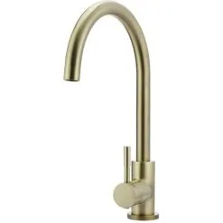 NESHOME Modern Style Brushed Brass Kitchen Sink Single Lever Mixer Tap With Diffuser And 360 Swivel Spout 8 NESHOME Modern Style Brushed Brass Kitchen Sink Single Lever Mixer Tap With Diffuser And 360 Swivel Spout -Faucet Shop 53909754 4
