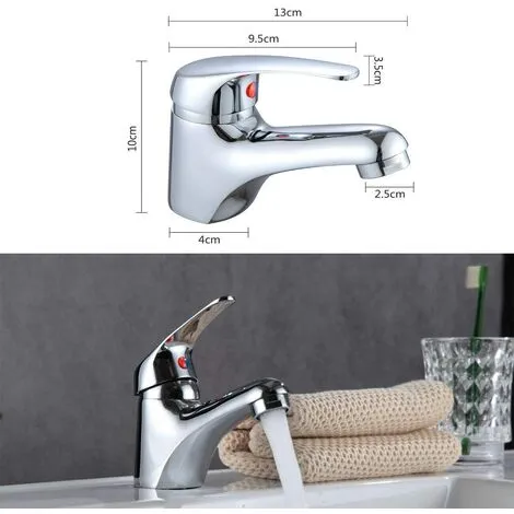 DAY PLUS Single Lever Basin Mixer With Pop Up Click Waste Chrome Modern Bath Tap Monobloc Wash Basin Sink Mixer Modern Chrome Brass 2 DAY PLUS Single Lever Basin Mixer With Pop Up Click Waste Chrome Modern Bath Tap Monobloc Wash Basin Sink Mixer Modern Chrome Brass - Image 2