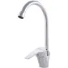 Greenice Brass / Zinc Kitchen Faucet, Chrome Plated, Hot-Cold Water, Hoses, High Spout, Single Handle [QLI-FA-8704] (QLI-FA-8704)