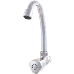 Greenice Brass / Zinc Kitchen Faucet, Chrome, Cold Water, High Spout, Single Lever [QLI-FA-1282] (QLI-FA-1282)