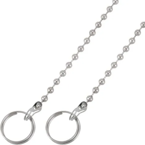 PrimeMatik - Chromed Ball Chain For Kitchen Or Bathroom Drain Plug With 25cm Rings 1 PrimeMatik - Chromed Ball Chain For Kitchen Or Bathroom Drain Plug With 25cm Rings