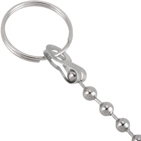 PrimeMatik - Chromed Ball Chain For Kitchen Or Bathroom Drain Plug With 25cm Rings 5 PrimeMatik - Chromed Ball Chain For Kitchen Or Bathroom Drain Plug With 25cm Rings - Image 5