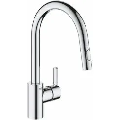 Grohe Feel Kitchen Mixer Tap Pull Out Dual Spray Swivel Spout Chrome 31486001 -Faucet Shop 61160928 3