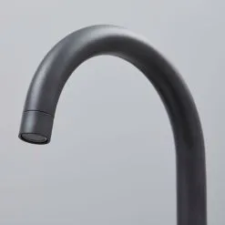 S I A SIA KT3BL Black Swan Neck Twin Lever Contemporary Monobloc Kitchen Mixer Tap -Faucet Shop 65334723 3
