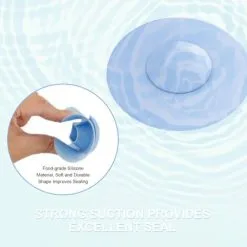 QERSTA Hair Catcher Drain Stopper, 2 In 1 Shower Drain Cover, Silicone Drain Strainers For Tub/Bathtub/Floor Drain/Kitchen Sink (5 Pack) -Faucet Shop 67644227 4