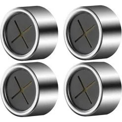 EINEMGELD 4 Pieces Kitchen Towel Hooks Round Adhesive Dish Towel Hook Premium Chrome Finish & Easy Installation Wall Mount Hand Towel Hook Ideal As Bathroom, Shower Or Outdoor Towel Holders