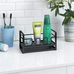 FUHUIDATRADING Sponge Holder Kitchen Sink Caddy Cleaning Brush Organizer Rack -Faucet Shop 69525270 5