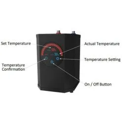 BUYAPARCEL Instant Boiling Water Tap Hot Water Tank 2.4L LED Digital Touch Screen Display -Faucet Shop 69669377 4