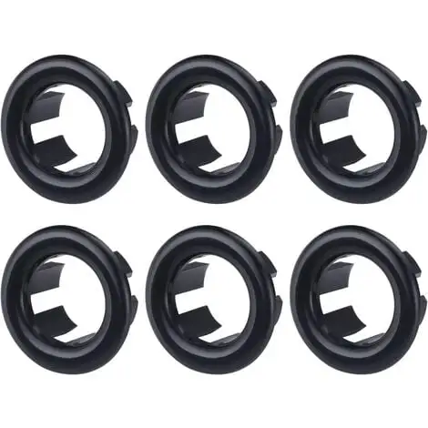 JOORRT 6 Piece Sink Overflow Ring Universal Cover For Bathroom Black 1 JOORRT 6 Piece Sink Overflow Ring Universal Cover For Bathroom Black