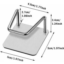 DENUOTOP 4 Piece Sink Holder, Kitchen Sponge Holder, Self Adhesive Sponge Holder, Sink Hook, No Drill Stainless Steel Waterproof Sink Holder For Kitchen Sink, Kitchen, Laundry. 7 DENUOTOP 4 Piece Sink Holder, Kitchen Sponge Holder, Self Adhesive Sponge Holder, Sink Hook, No Drill Stainless Steel Waterproof Sink Holder For Kitchen Sink, Kitchen, Laundry. -Faucet Shop 71135860 3