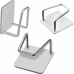 DENUOTOP 4 Piece Sink Holder, Kitchen Sponge Holder, Self Adhesive Sponge Holder, Sink Hook, No Drill Stainless Steel Waterproof Sink Holder For Kitchen Sink, Kitchen, Laundry. 8 DENUOTOP 4 Piece Sink Holder, Kitchen Sponge Holder, Self Adhesive Sponge Holder, Sink Hook, No Drill Stainless Steel Waterproof Sink Holder For Kitchen Sink, Kitchen, Laundry. -Faucet Shop 71135860 4