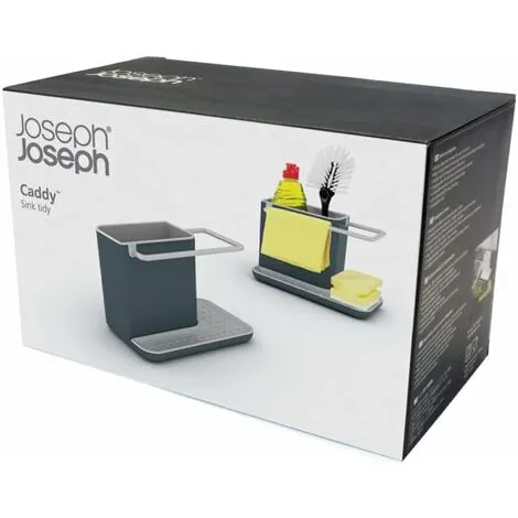 MODOU Sink Storage, Holder For Sponge, Scraper, Brush, Dishwashing Liquid, Dishcloth, Small Model - Dark Gray 4 MODOU Sink Storage, Holder For Sponge, Scraper, Brush, Dishwashing Liquid, Dishcloth, Small Model - Dark Gray - Image 4