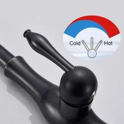 Suguword Kitchen Sink Tap With Pull Out Spray Oil Rubbed Bronze Dual Modes Spout Stream And Sprayer Single Lever Kitchen Tall Mixer Tap UK Standard Hardware -Faucet Shop 72218602 5