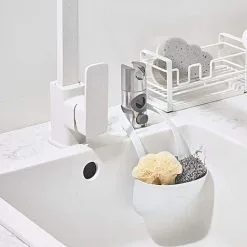 EINEMGELD Kitchen Sink Sponge Holder, Sponge Holder Kitchen Sink Organizer Sponge Holder Sink Basket Kitchen Sink Organizer For Kitchen Utensils Holder -Faucet Shop 75324507 4