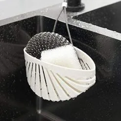 EINEMGELD Kitchen Sink Sponge Holder, Storage Baskets With Sanitary Drainage Holes, Sponge Holder Kitchen Sink Organizer For Kitchen Bathroom -Faucet Shop 75327171 5