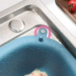 EINEMGELD Sink Strainer Sink Drain Rack Kitchen Sink Triangular Sink Strainer Sponge Holder For Bathroom Kitchen Rack Corner White,One Size -Faucet Shop 75327995 4