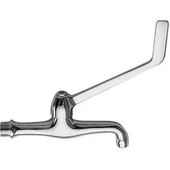 REMER Chrome Plated Brass Wall Mounted Tap Disabled Mobility Easy Usable Long Lever