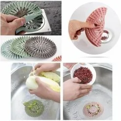 MONLY Parts Silicone Hair Filter Drain Hole Drain Protection Filter Used In Bathroom And Kitchen Bathroom Easy To Clean 7 MONLY Parts Silicone Hair Filter Drain Hole Drain Protection Filter Used In Bathroom And Kitchen Bathroom Easy To Clean -Faucet Shop 77097455 3