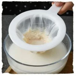 HEGUYEY 3 Mesh Strainer Nylon Strainer With Handle 100/200/400 Ultra Fine Funnel Filter With Rim And Comfortable Non-Slip Handles For Juice Milk Coffee