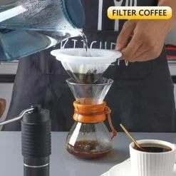 HEGUYEY 3 Mesh Strainer Nylon Strainer With Handle 100/200/400 Ultra Fine Funnel Filter With Rim And Comfortable Non-Slip Handles For Juice Milk Coffee -Faucet Shop 78702204 5