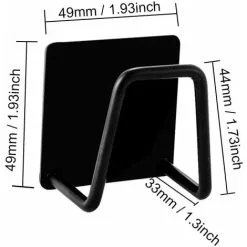 ECHOO Pieces Sponge Holder, Self Adhesive Sponge Holder, Waterproof Stainless Steel Sponge Holder, For Sponges, Brush, Pot Lid, Dish Towel -Faucet Shop 79303998 3