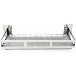 NAXUNNN Wall Mounted Dish Rack Stainless Steel Dish Dryer Silver, 44 X 16cm 7 NAXUNNN Wall Mounted Dish Rack Stainless Steel Dish Dryer Silver, 44 X 16cm -Faucet Shop 79351629 3